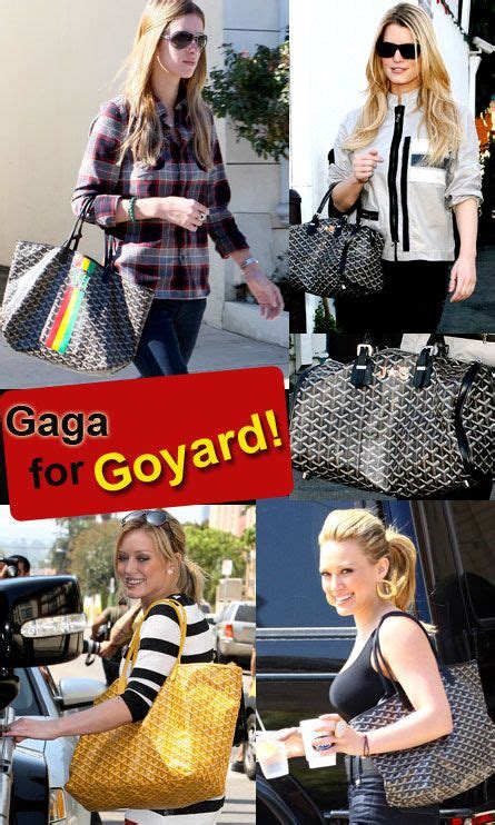 celebs wearing goyard|who wears Goyard bags.